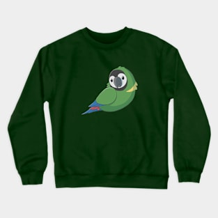 Cute fluffy golden collared macaw Crewneck Sweatshirt